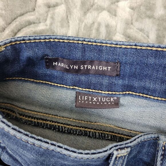 NYDJ Not Your Daughters Jeans Womens 00 Marilyn Straight Denim Lift Tuck Stretch - Picture 8 of 15